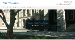 Desktop Screenshot of pageparalegal.com