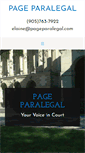 Mobile Screenshot of pageparalegal.com