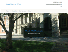 Tablet Screenshot of pageparalegal.com